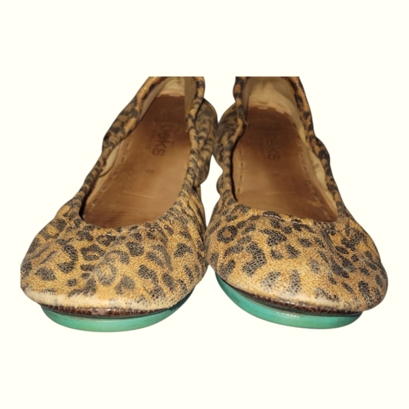 Tieks By Gavrieli Women's Leather Stylish Comfy Leopard  Slip On Ballet Flats 8 - Picture 5 of 12